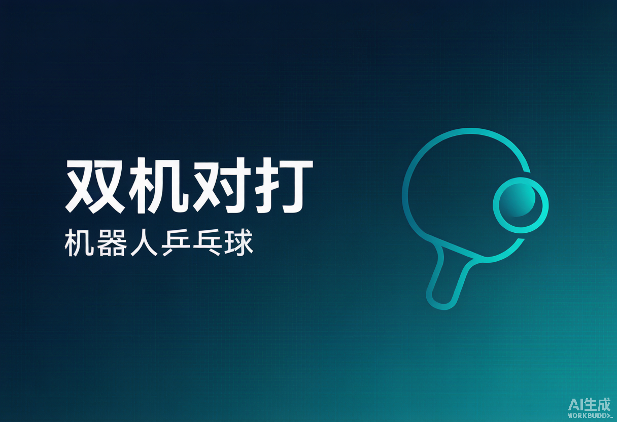 两台人形机器人，自己打起了乒乓球